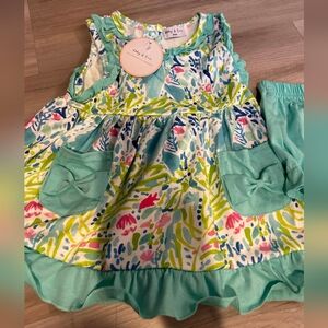 Abby & Evie Floral Dress And Bloomers